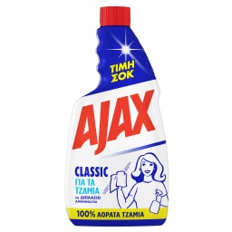 AJAX | Καθαριστικό Τζαμιών Classic Ανταλλακτικό 500ml ΤΙΜΗ ΣΟΚ