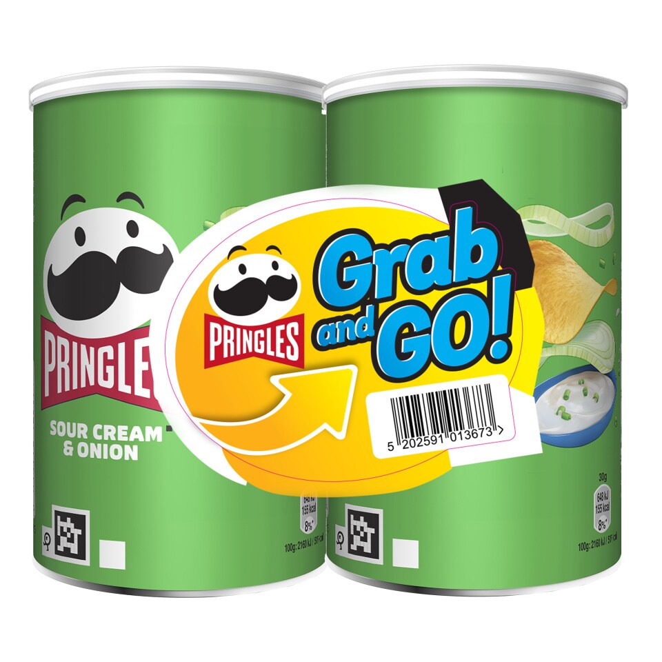 PRINGLES Τσιπς Sour Cream & Onion 2x70g