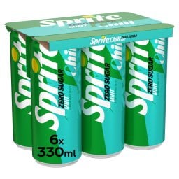 SPRITE | ZERO | Αναψυκτικό Γκαζόζα Zero Chill Κουτί 6x330ml