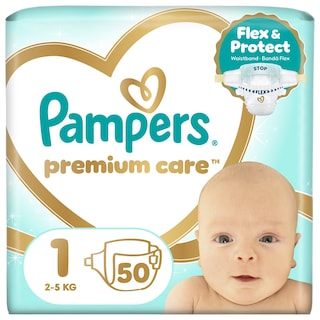 PAMPERS | Πάνες Μωρού Premium Care Νο1 50 Τεμάχια