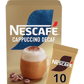 NESCAFE | GOLD | Στιγμιαίος Καφές Cappuccino Decaf 10x12.5gr