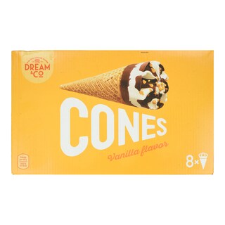 DREAM & CO | Παγωτό Χωνάκι Βανίλια 8x69.5g