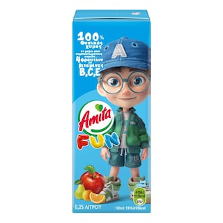 AMITA | FUN | ΦΥΣΙΚΟΣ ΧΥΜΟΣ 9 ΦΡΟΥΤΑ 250 ML
