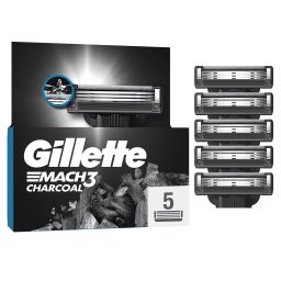 GILLETTE | Ανταλλακτικές Κεφαλές Mach3 Charcoal 5 Τεμάχια