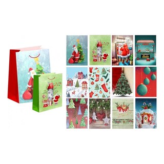 - | GIFT BAGS XMAS MEDIUM 1PCS