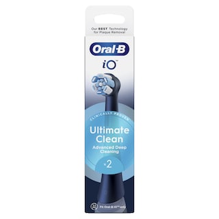 ORAL B | Ανταλλακτικές Κεφαλές iO Ultimate Clean Black 2 Τεμάχια