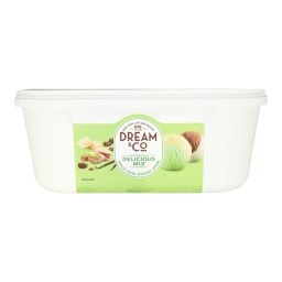 DREAM & CO | Παγωτό Βανίλια Κακάο Φυστίκι Μπανάνα 1kg