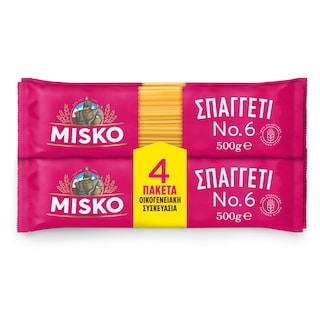 MISKO | Σπαγγέτι Νο6 4x500g