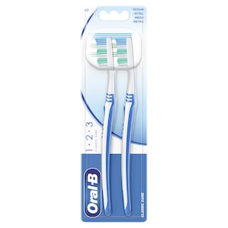ORAL B | Οδοντόβουρτσα Classic Care 40mm Μέτρια 2 Τεμάχια 1+1 Δώρο