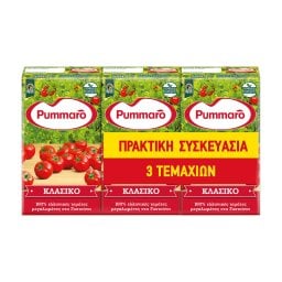PUMMARO | ΤΟΜΑΤΑ ΠΑΣΣΑΤΑ ΚΛΑΣΙΚΟ 3 Χ 250 GR