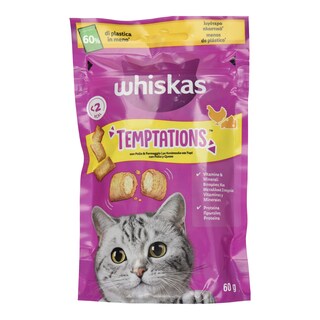 Σνακ Γάτας Temptations Κοτόπουλο Τυρί 60g