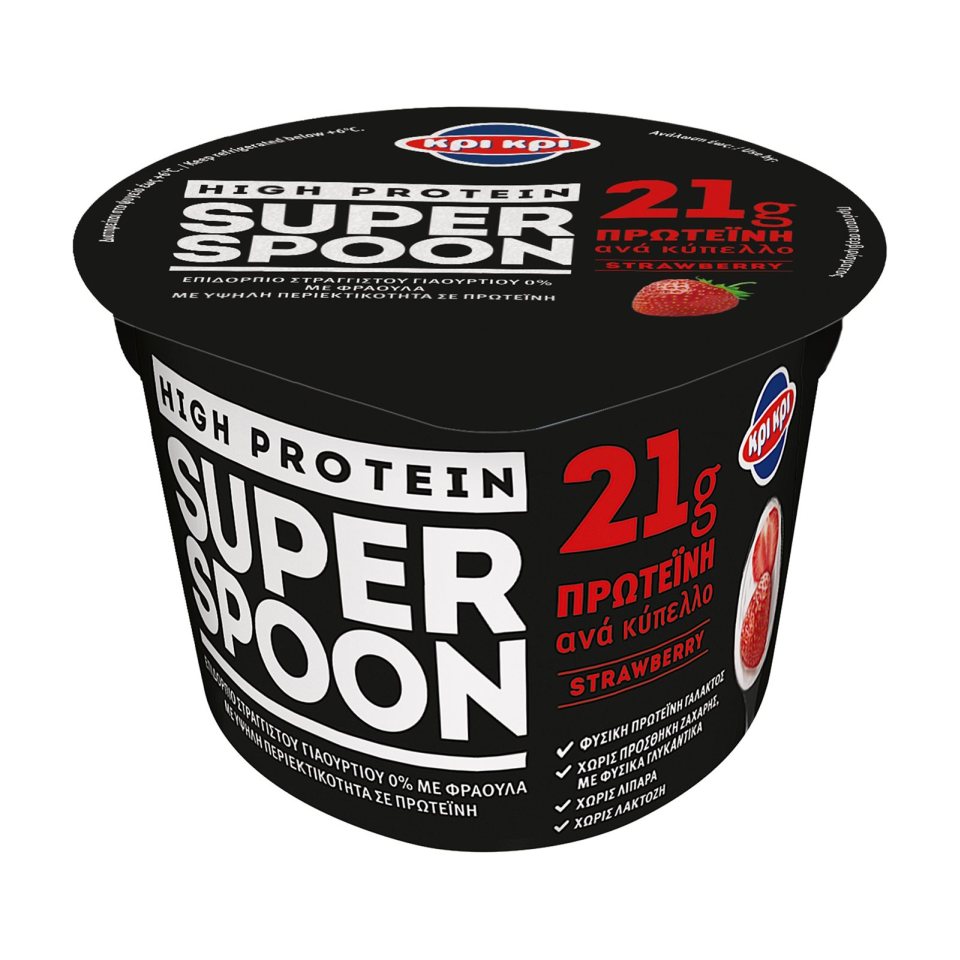 ΚΡΙ ΚΡΙ Επιδόρπιο Γιαουρτιού Super Spoon Φράουλα 200g