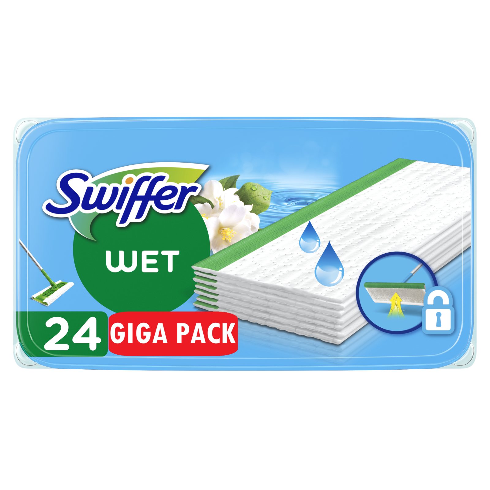 SWIFFER Υγρά Πανάκια Morning Fresh Ανταλλακτικά 24 Τεμάχια
