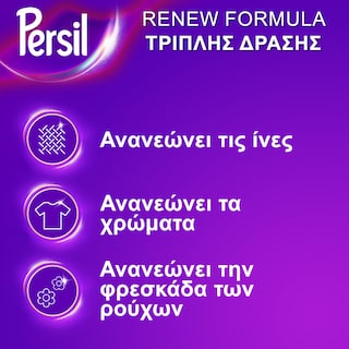 PERSIL | Υγρό Πλυντηρίου Ρούχων Renew Color Χρωματιστά Ρούχα 56 Μεζούρες
