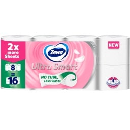 ZEWA | Χαρτί Υγείας Ultra Smart 4 Φύλλα 8 Ρολά 1.704kg