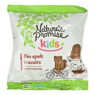 NATURE'S PROMISE | Μπισκότα Kids Bio από Όλυρα με Κακάο 100g