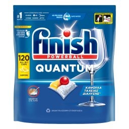 FINISH | Κάψουλες Πλυντηρίου Πιάτων Quantum Allin1 Lemon 120 Τεμάχια