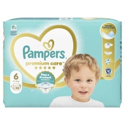 PAMPERS | Diapers Premium Care No6 38 Pieces