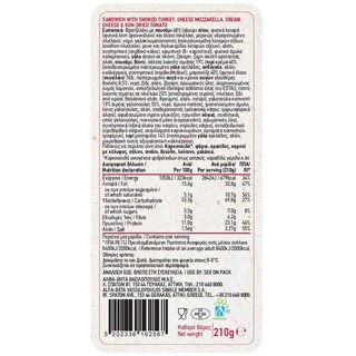 ΑΒ ΕΤΟΙΜΑ ΓΕΥΜΑΤΑ | Φρατζολάκι Καπνιστή Γαλοπούλα Μοτσαρέλα 210g