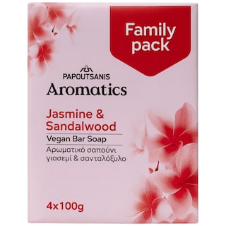 AROMATICS | Σαπούνι Αρωματικό Γιασεμί Σανδαλόξυλο 4x100g