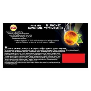 LIPTON | Τσάι Earl Grey Περγαμόντο 25 Τεμάχια