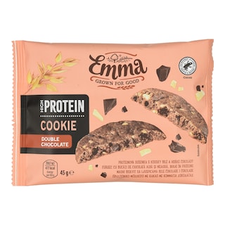 EMMA | Μπισκότο Πρωτεΐνης Διπλή Σοκολάτα 45g