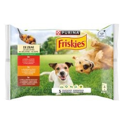FRISKIES | Σκυλοτροφή Βοδινό Κοτόπουλο Αρνί σε Ζελέ 4x85g
