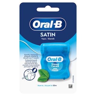 ORAL B | Οδοντικό Νήμα Satin Tape Κηρωμένο 1 Τεμάχιο