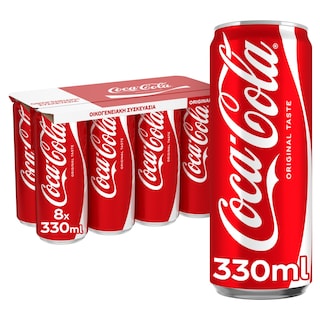 COCA COLA | Αναψυκτικό Cola Κουτί 8x330ml