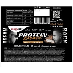 MOOVEAT | Μπάρα Πρωτεϊνης 30% Crunch Biscot Caramel 65g