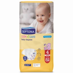SEPTONA | Πάνες Μωρού Calm N Care Νο4 Maxi 52 Τεμάχια