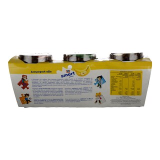 SMART | YOGHURT WITH FRUITS ΜΠΑΝΑΝΑ 2 X 145 GR