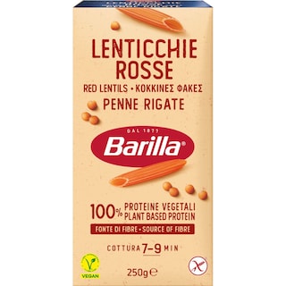 BARILLA | BARILLA PENNE RED LENTIL  250GR