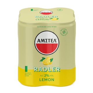 AMSTEL | RADLER | Μπύρα Radler Λεμόνι Κουτί 4x330ml