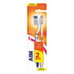 AIM | Toothbrush Antiplaque Medium 2 Pieces