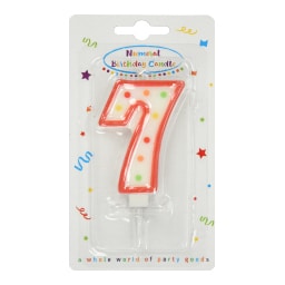 DECORATA | Κερί Γενεθλίων Νο7 1 Τεμάχιο