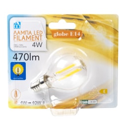 ΑΒ | Λάμπα Led Filament E14 4W 1 Τεμάχιο