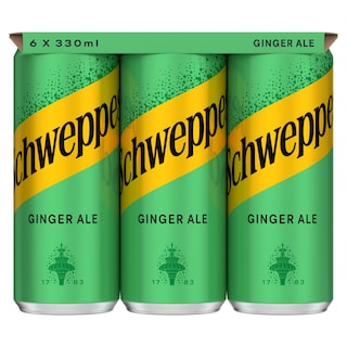 SCHWEPPES | Αναψυκτικό Ginger Ale Κουτί 6x330ml