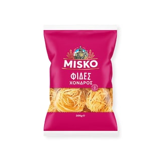 MISKO | Ζυμαρικά Φιδές Xονδρός 500gr