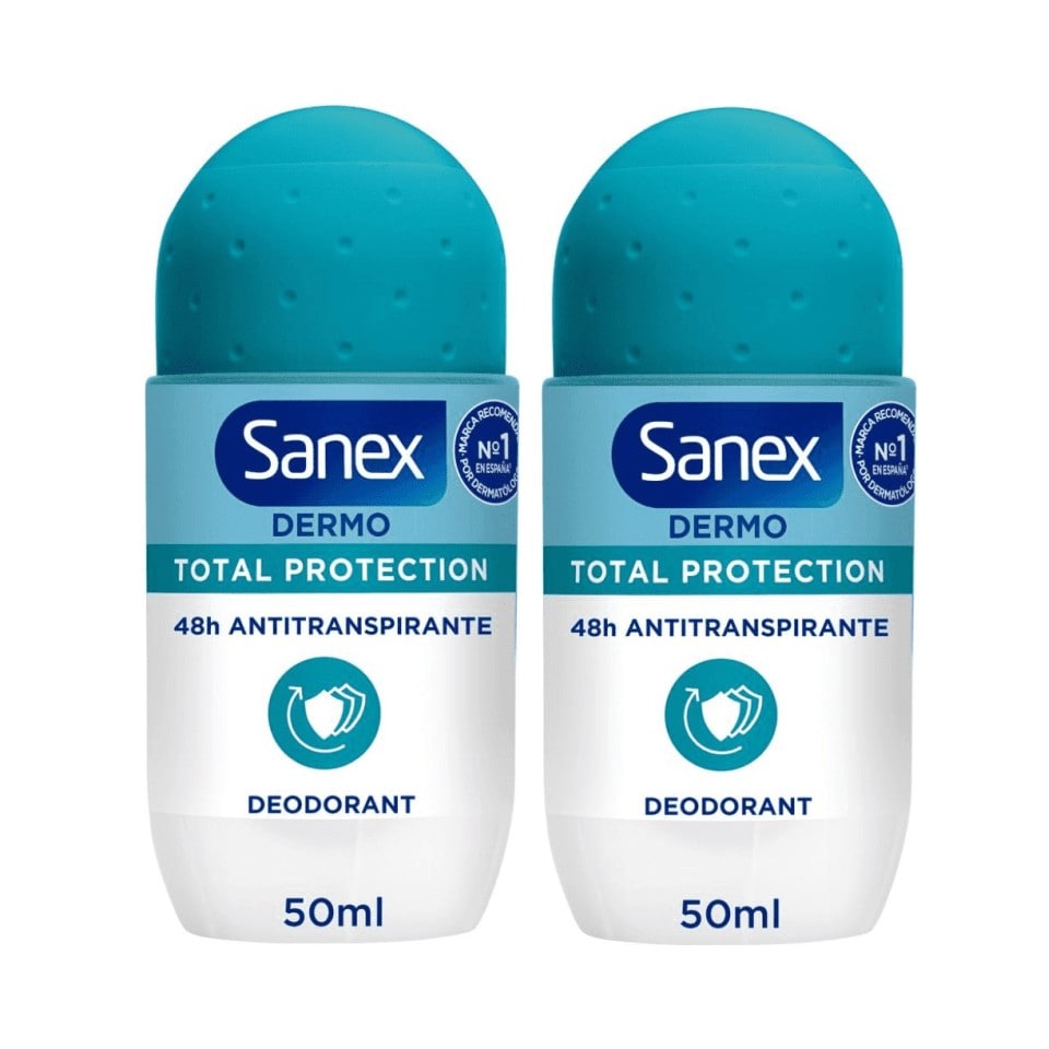 SANEX Αποσμητικό Roll On Dermo Total Protection 50ml 1+1 Δώρο