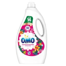 OMO | Yγρό Πλυντηρίου Ρούχων Τροπικά Λουλούδια 78 Μεζούρες