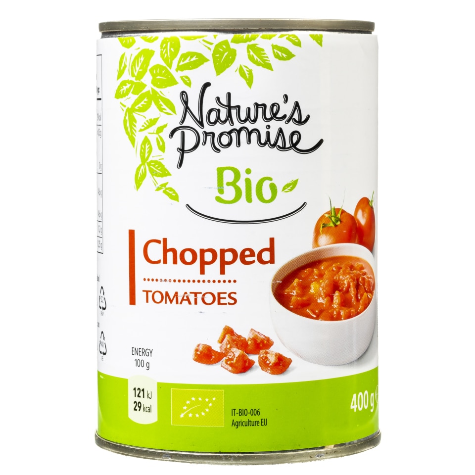 NATURES PROMISE BIO Τομάτα Ψιλοκομμένη Bio 400g