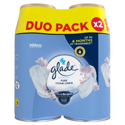 GLADE | Αρωματικό Χώρου Spray Clean Linen Refill 2x269ml