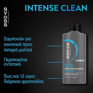 SYOSS | Σαμπουάν Men Clean & Cool Κανονικά Λιπαρά Μαλλιά 440ml