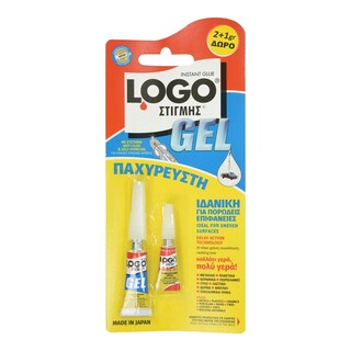 Κόλλα Στιγμής Gel 2gr+1gr Δώρο 1 Τεμάχιο