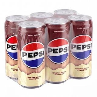 PEPSI | Αναψυκτικό Cola Cream Soda Zero Κουτί 6x330ml