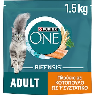 PURINA ONE | Γατοτροφή Adult Κοτόπουλο & Σιτάρι 1.5Κg