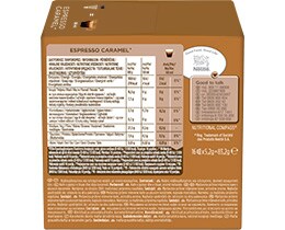 NESCAFE | DOLCE GUSTO | Κάψουλες Καφέ Espresso Caramel 16x5,2g