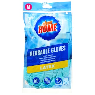 CLEAN HOME | Γάντια Πολλαπλών Χρήσεων Medium Latex 2 Τεμάχια