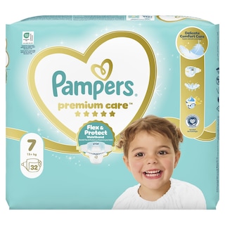 PAMPERS | Πάνες Μωρού Premium Care Νο7 32 Τεμάχια
